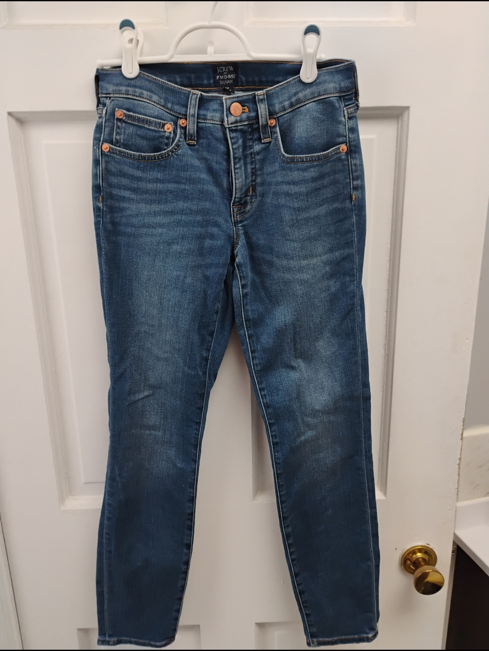 J. Crew Women's Midwash Blue Slim Jeans